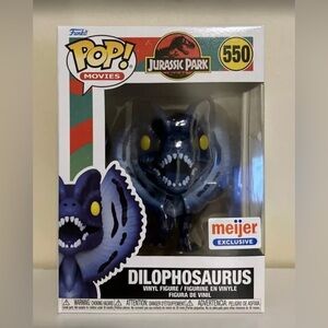 Funko Pop! Movies Jurassic Park Dilophosaurus Vinyl Figure #550 Meijer Exclusive